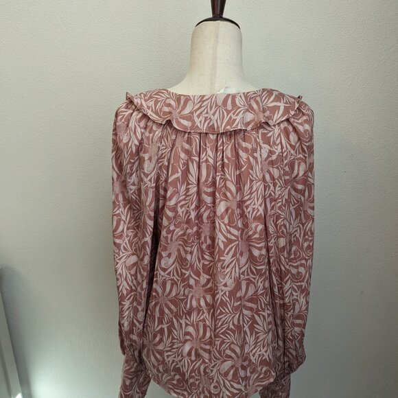 Anthropologie Florence Balducci Femme Collared Blouse - Picture 8 of 11